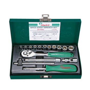 HANS TOOLS 2616MG ГЕДОРЕ 1/4 К-Т 16Ч.4-12ММ МЕТ.КУТИЯ