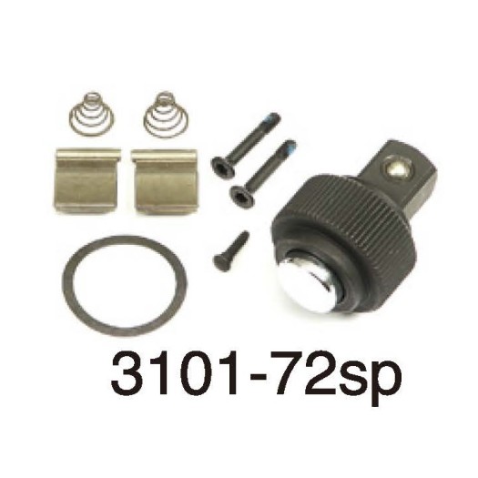 Hans Tools 3101GQ 72зъба Тресчотка 3/8 с изолация с бутон