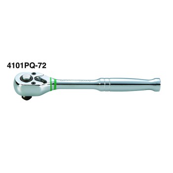 Hans Tools 4101PQ 72зъба Тресчотка 1/2 никел с бутон 