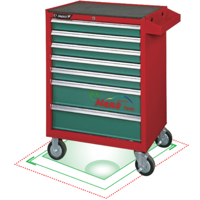 HANS TOOLS 9917HQ ИНСТРУМЕНТАЛНА КОЛИЧКА  7 ЧАСТИ