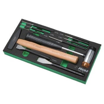 HANS TOOLS TTFK-13R К-Т ПРОБОИ,СЕКАЧИ И ЧУКОВЕ 10Ч. С МЕК ПАНЕЛ В КУТИЯ