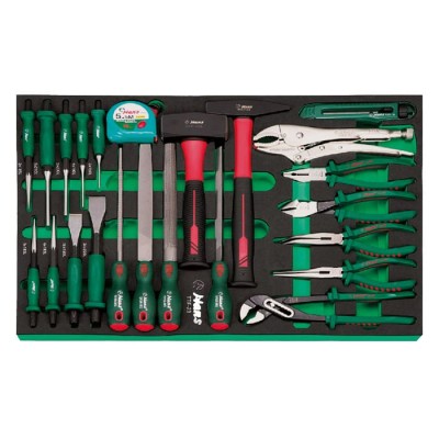 HANS TOOLS TTF-23 КОМПЛЕКТ КЛЕЩИ,СЕКАЧИ,ИЗБИВАЧИ И ПИЛИ ЗА КОЛИЧКА 23 ЧАСТИ